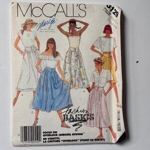 McCall's Skirt Variations Fashion Basics Pattern 3129 (M, 14-16)